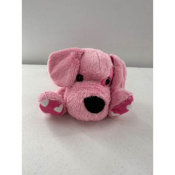 Animal Adventure Pink Plush Puppy Dog Stuffed Toy 10" Valentine Gift Hearts - Picture 6 of 8